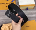 Louis Vuitton LV Leather belt best quality 1:1 W3.8