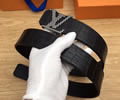 Louis Vuitton LV Leather belt best quality 1:1 W3.8