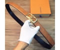 Louis Vuitton LV Leather belt best quality 1:1 W3.5