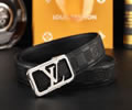 Louis Vuitton LV Leather belt best quality 1:1 W3.5