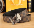 Louis Vuitton LV Leather belt best quality 1:1 W3.5
