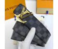 Louis Vuitton LV Leather belt best quality 1:1 W4.0