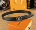 Louis Vuitton LV Leather belt best quality 1:1 W3.5