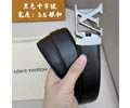 Louis Vuitton LV Leather belt best quality 1:1 W3.5
