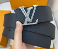 Louis Vuitton LV Leather belt best quality 1:1 W4.0
