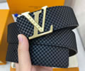 Louis Vuitton LV Leather belt best quality 1:1 W4.0