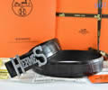 HERMES Leather belt bes quality