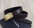 PRADA Leather belt best quality 1:1 W3.5