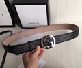 GUCCI Leather belt best quality 1:1 W3.8