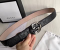 GUCCI Leather belt best quality 1:1 W3.8