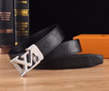 Louis Vuitton LV Leather belt best quality 1:1 W3.5