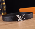 Louis Vuitton LV Leather belt best quality 1:1 W3.5