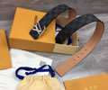 Louis Vuitton LV Leather belt best quality 1:1 W4.0