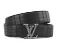 Louis Vuitton LV Leather belt best quality 1:1 W3.8
