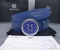 PHILIPP PLEIN Leather belt best quality 1:1 W 38MM