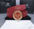 PHILIPP PLEIN Leather belt best quality 1:1 W 38MM