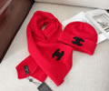 CHANEL Winter Scarves and Cap Set with box best quality