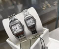 CARTIER Panther Lovers watch Mens 27mm Womens 22mm 2Piece