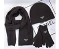 PRADA Scarves and Cap and glove Set 3 Piece