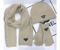 PRADA Scarves and Cap and glove Set 3 Piece