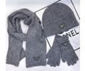 PRADA Scarves and Cap and glove Set 3 Piece