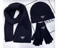 PRADA Scarves and Cap and glove Set 3 Piece