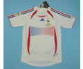 French away white 06 retro soccer jersey