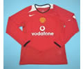 Man U 06 home long sleeve retro soccer jersey