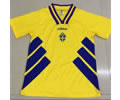 Sweden home yellow 94 retro soccer jersey