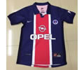 Paris home upper cyan 98 retro PSG soccer jersey