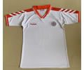 Denmark away white 1998 retro soccer jersey