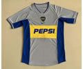 Boca away grey 02 retro soccer jersey