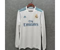 17-18 Real Madrid home long sleeve retro soccer jersey