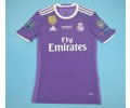 16-17 Real Madrid away purple soccer jersey