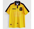 86-98 Scotland yellow retro soccer jersey