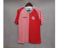 1986 Denmark home retro soccer jersey