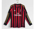 13-14 AC milan home long sleeve retro soccer jersey