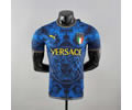 2022 Italy x Versace blue player version soccer jersey