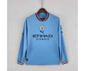 22-23 Man City home long sleeve soccer jersey