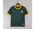 1998 Brazil goalkeeper dark green retro soccer jersey