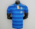 2022 Brazil POLO stripe soccer shirt