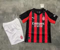 Kids kit 25-26 AC home soccer jersey