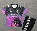 kids kit 25-26 RM special version purple black dragon soccer jersey