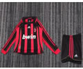 kids kit Retro 06-07 AC home long sleeves soccer jersey