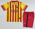 kids kit Retro 13-14 Bar away soccer jersey