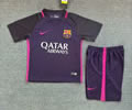 kids kit Retro 16-17 Bar away soccer jersey