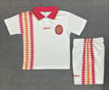 kids kit Retro 1994 Spain away white soccer jersey