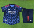 Player version kids kit 25-26 Arsenal away soccer jersey