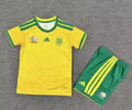 Kids South Africa Home Soccer Uniform 26 27