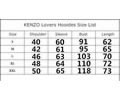 KENZO Lovers Hoodies Size List